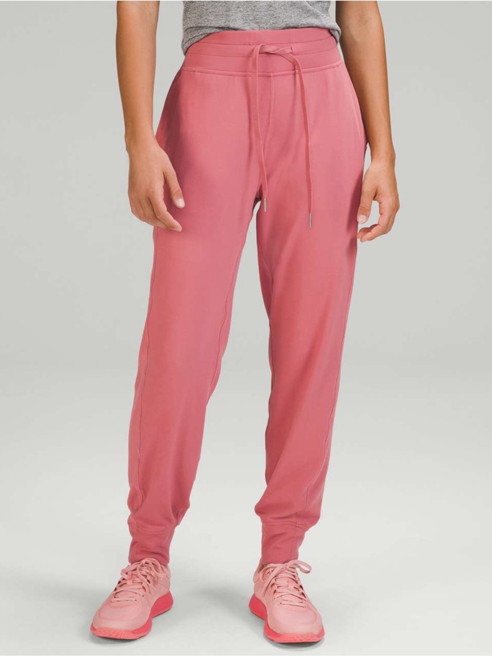 Lululemon Ready to Rulu High Rise Jogger Pants Brier Rose Pink Mauve Sz 6 W5EBPS
